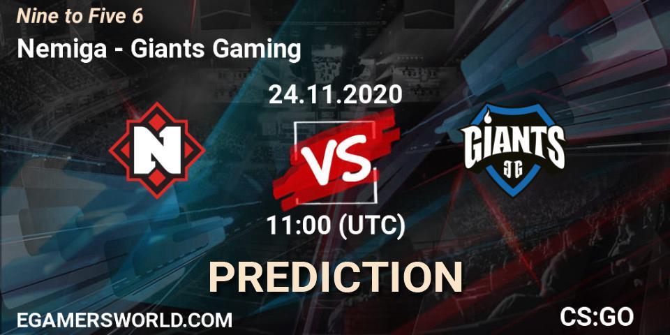 Prognoza Nemiga - Giants Gaming. 24.11.2020 at 11:10, Counter-Strike (CS2), Nine to Five 6