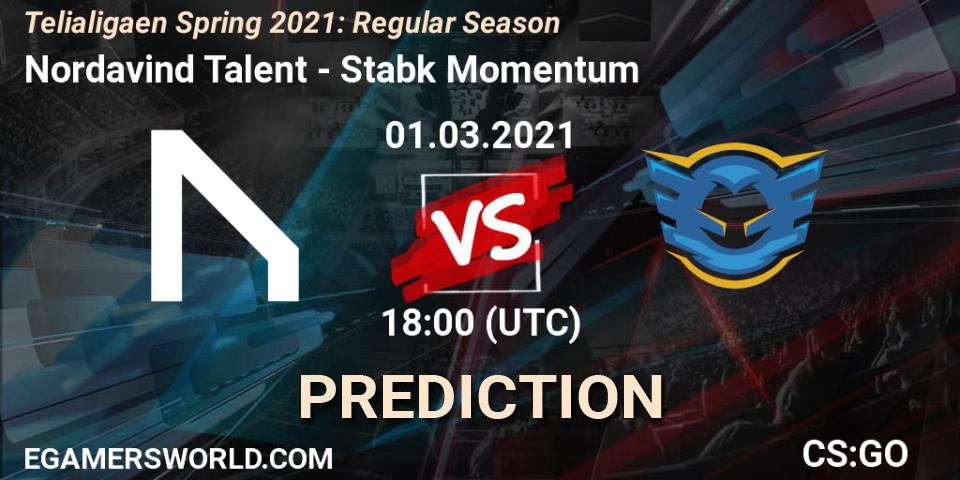Prognoza Nordavind Talent - Stabæk Momentum. 01.03.2021 at 18:00, Counter-Strike (CS2), Telialigaen Spring 2021: Regular Season