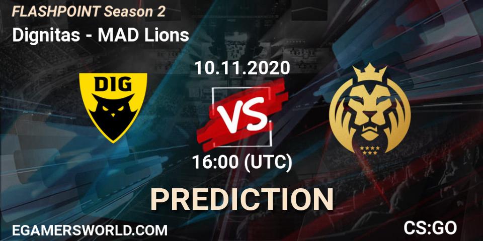 Prognoza Dignitas - MAD Lions. 11.11.2020 at 13:00, Counter-Strike (CS2), Flashpoint Season 2