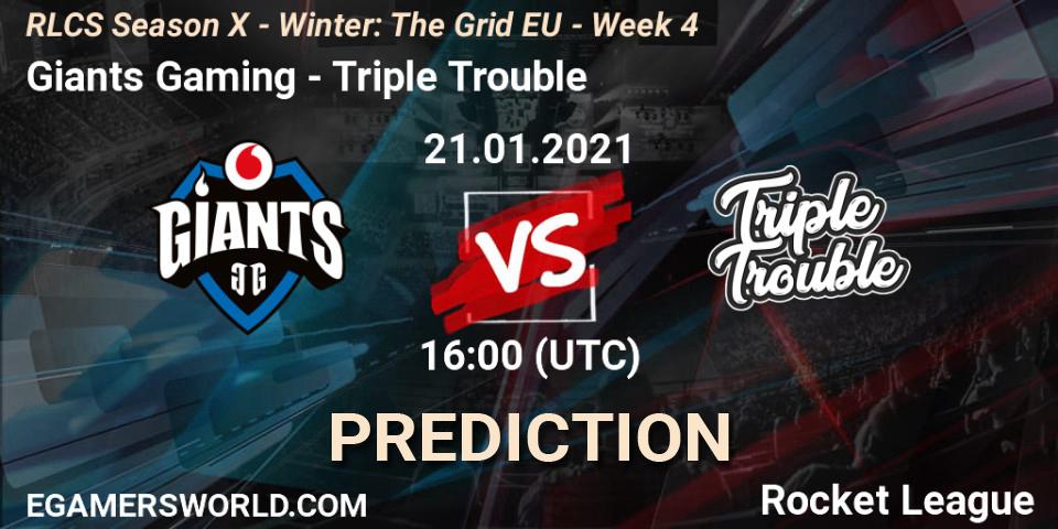 Prognoza Giants Gaming - Triple Trouble. 21.01.21, Rocket League, RLCS Season X - Winter: The Grid EU - Week 4