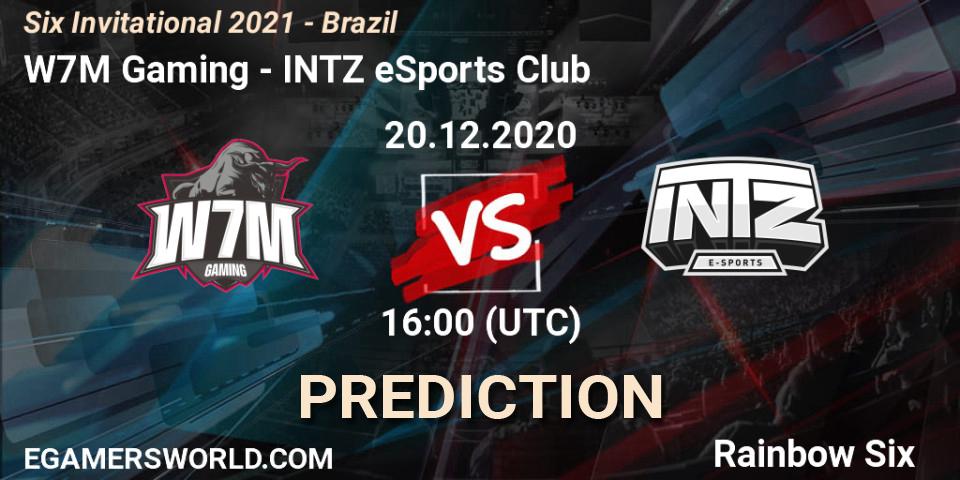 Prognoza W7M Gaming - INTZ eSports Club. 20.12.2020 at 16:00, Rainbow Six, Six Invitational 2021 - Brazil
