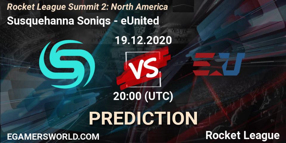Prognoza Susquehanna Soniqs - eUnited. 19.12.2020 at 20:00, Rocket League, Rocket League Summit 2: North America