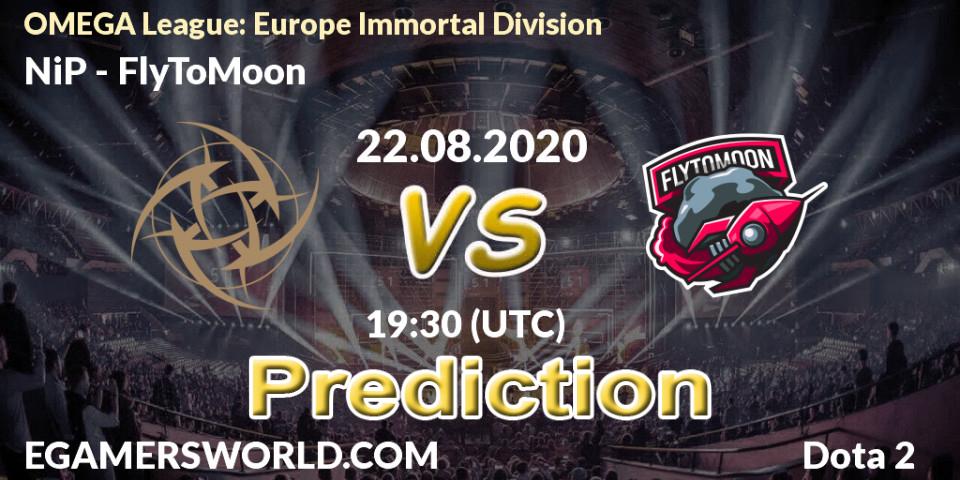 Prognoza NiP - FlyToMoon. 22.08.2020 at 18:41, Dota 2, OMEGA League: Europe Immortal Division