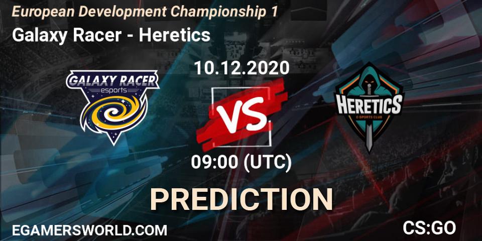 Prognoza Galaxy Racer - Heretics. 10.12.20, CS2 (CS:GO), European Development Championship 1