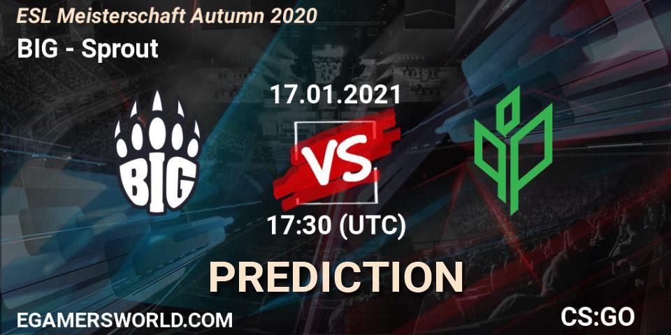 Prognoza BIG - Sprout. 17.01.2021 at 17:30, Counter-Strike (CS2), ESL Meisterschaft Autumn 2020