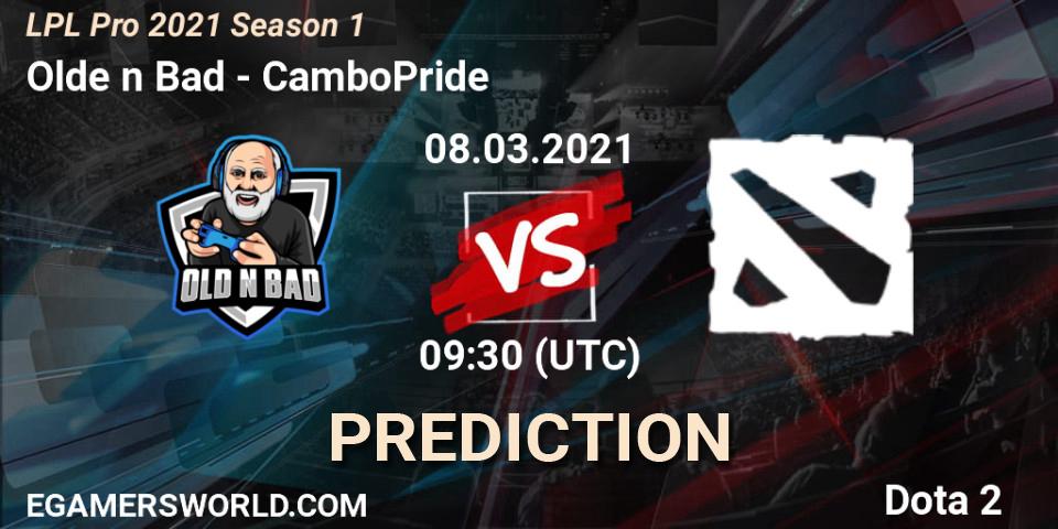 Prognoza Olde n Bad - CamboPride. 08.03.2021 at 09:28, Dota 2, LPL Pro 2021 Season 1