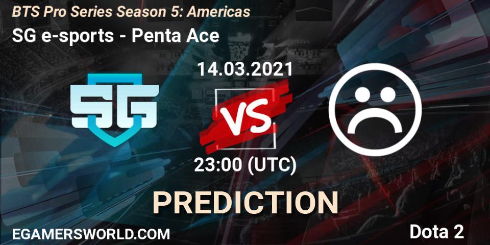 Prognoza SG e-sports - Penta Ace. 14.03.2021 at 22:16, Dota 2, BTS Pro Series Season 5: Americas
