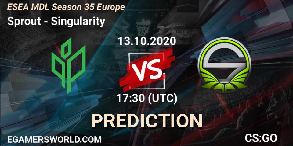 Prognoza Sprout - Singularity. 13.10.2020 at 17:30, Counter-Strike (CS2), ESEA MDL Season 35 Europe