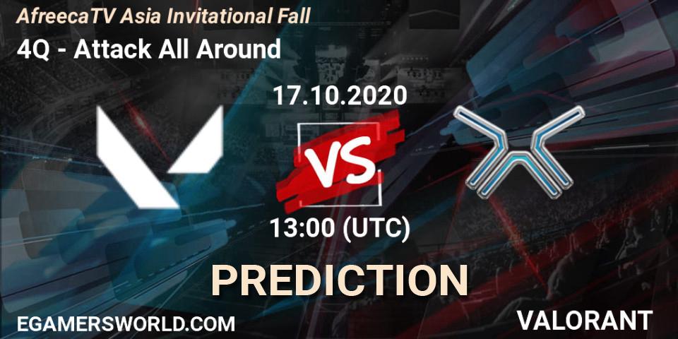 Prognoza 4Q - Attack All Around. 17.10.2020 at 13:00, VALORANT, AfreecaTV Asia Invitational Fall