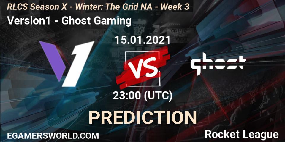 Prognoza Version1 - Ghost Gaming. 15.01.2021 at 23:00, Rocket League, RLCS Season X - Winter: The Grid NA - Week 3
