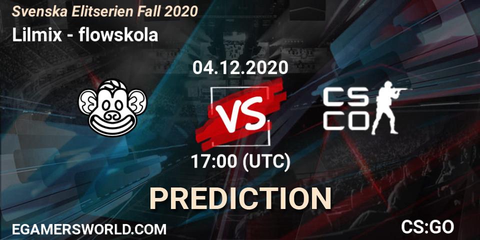 Prognoza Lilmix - flowskola. 04.12.2020 at 17:00, Counter-Strike (CS2), Svenska Elitserien Fall 2020