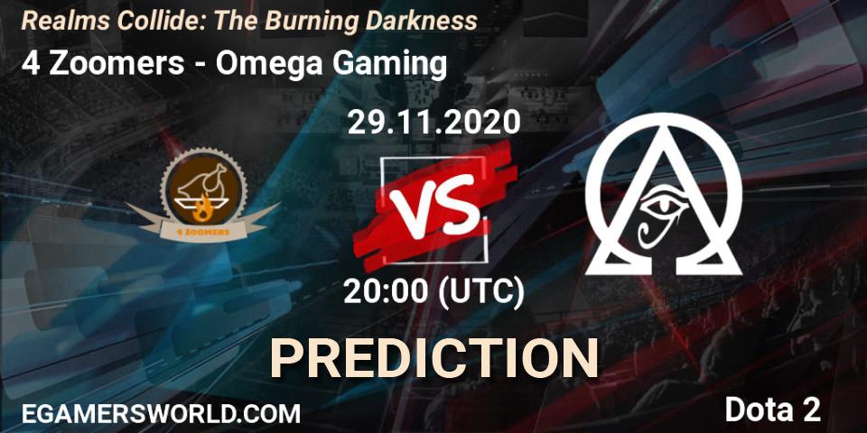 Prognoza 4 Zoomers - Omega Gaming. 29.11.2020 at 20:02, Dota 2, Realms Collide: The Burning Darkness