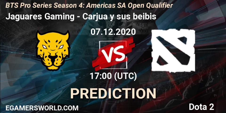 Prognoza Jaguares Gaming - Carjua y sus beibis. 07.12.2020 at 17:09, Dota 2, BTS Pro Series Season 4: Americas SA Open Qualifier