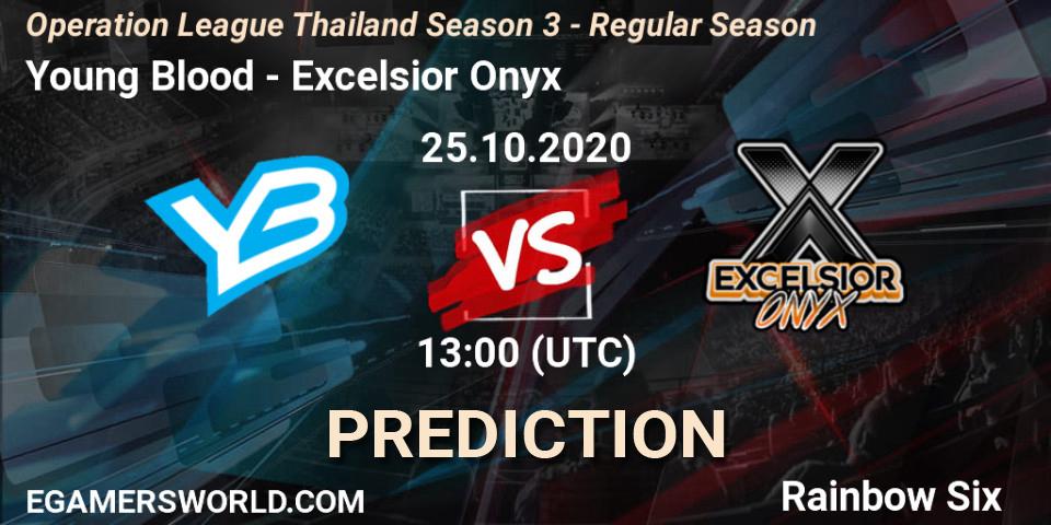 Prognoza Young Blood - Excelsior Onyx. 25.10.2020 at 13:00, Rainbow Six, Operation League Thailand Season 3 - Regular Season
