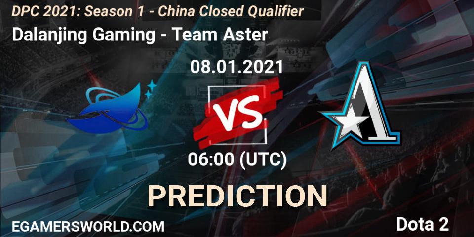 Prognoza Dalanjing Gaming - Team Aster. 08.01.2021 at 05:30, Dota 2, DPC 2021: Season 1 - China Closed Qualifier
