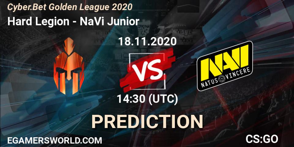 Prognoza Hard Legion - NaVi Junior. 18.11.20, CS2 (CS:GO), Cyber.Bet Golden League 2020