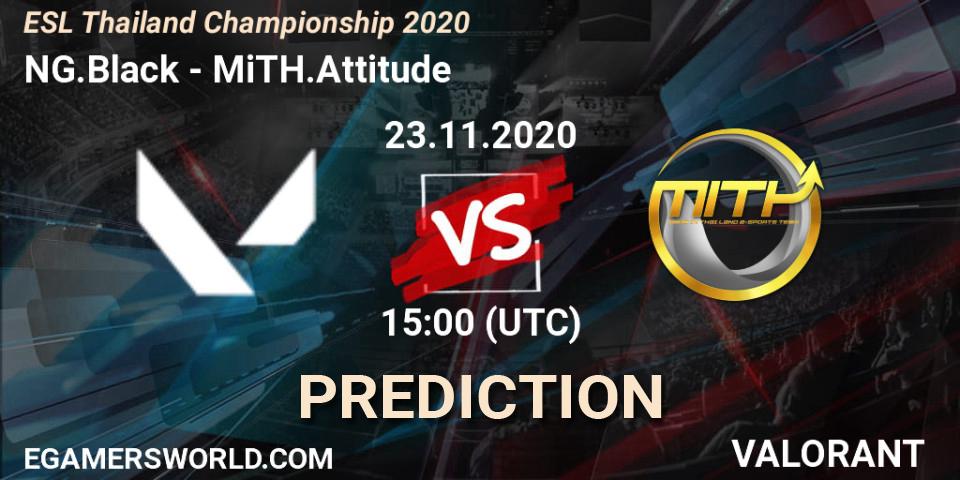 Prognoza NG.Black - MiTH.Attitude. 23.11.2020 at 15:00, VALORANT, ESL Thailand Championship 2020