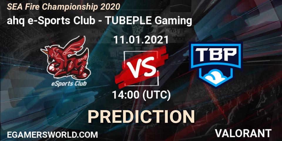 Prognoza ahq e-Sports Club - TUBEPLE Gaming. 11.01.2021 at 14:00, VALORANT, SEA Fire Championship 2020