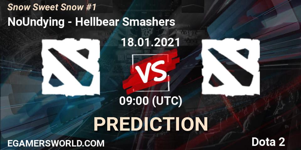 Prognoza NoUndying - Hellbear Smashers. 18.01.2021 at 09:00, Dota 2, Snow Sweet Snow #1