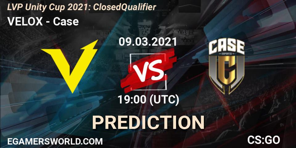 Prognoza VELOX - Case. 09.03.2021 at 16:00, Counter-Strike (CS2), LVP Unity Cup Spring 2021: Closed Qualifier