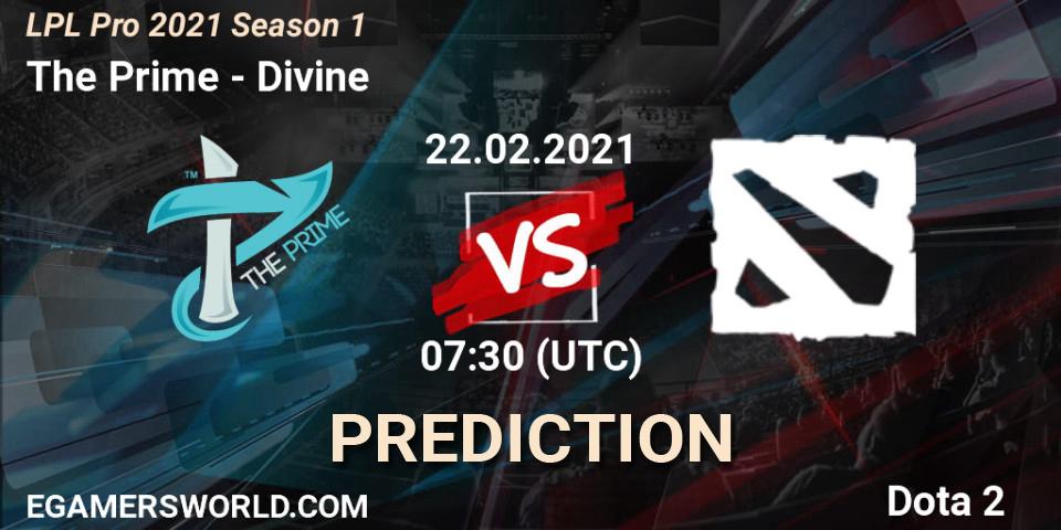 Prognoza The Prime - Divine. 22.02.2021 at 07:30, Dota 2, LPL Pro 2021 Season 1