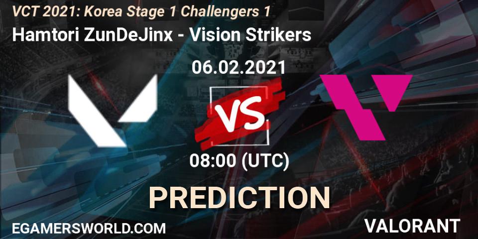 Prognoza Hamtori ZunDeJinx - Vision Strikers. 06.02.2021 at 10:00, VALORANT, VCT 2021: Korea Stage 1 Challengers 1