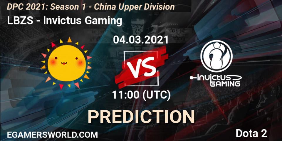 Prognoza LBZS - Invictus Gaming. 04.03.2021 at 11:01, Dota 2, DPC 2021: Season 1 - China Upper Division