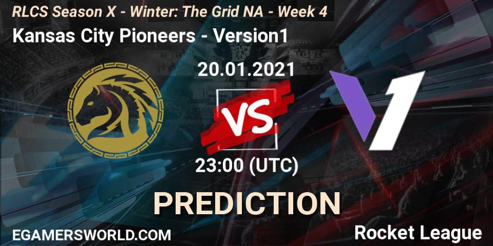 Prognoza Kansas City Pioneers - Version1. 20.01.2021 at 23:00, Rocket League, RLCS Season X - Winter: The Grid NA - Week 4