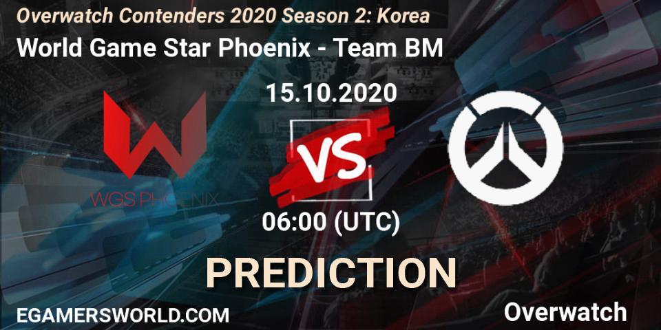 Prognoza World Game Star Phoenix - Team BM. 16.10.20, Overwatch, Overwatch Contenders 2020 Season 2: Korea