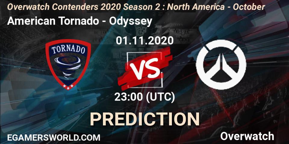 Prognoza American Tornado - Odyssey. 01.11.2020 at 23:00, Overwatch, Overwatch Contenders 2020 Season 2: North America - October