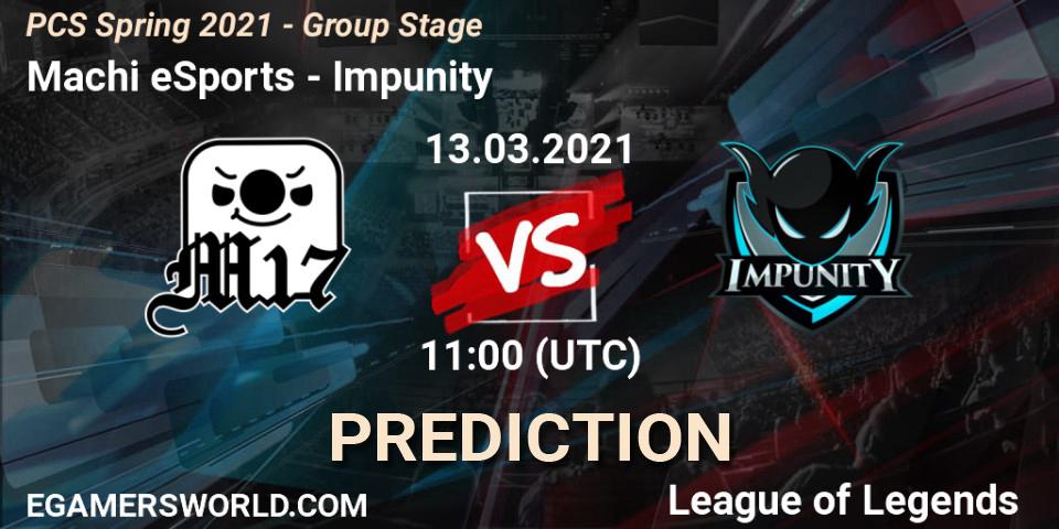 Prognoza Machi eSports - Impunity. 13.03.2021 at 11:00, LoL, PCS Spring 2021 - Group Stage