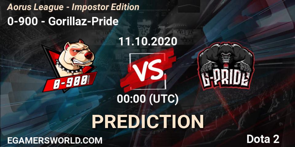 Prognoza 0-900 - Gorillaz-Pride. 11.10.2020 at 00:19, Dota 2, Aorus League - Impostor Edition