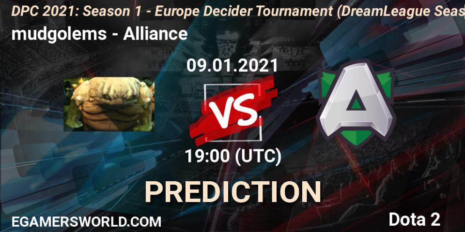 Prognoza mudgolems - Alliance. 09.01.2021 at 19:00, Dota 2, DPC 2021: Season 1 - Europe Decider Tournament (DreamLeague Season 14)