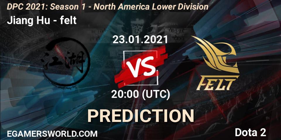 Prognoza Jiang Hu - felt. 23.01.2021 at 20:40, Dota 2, DPC 2021: Season 1 - North America Lower Division