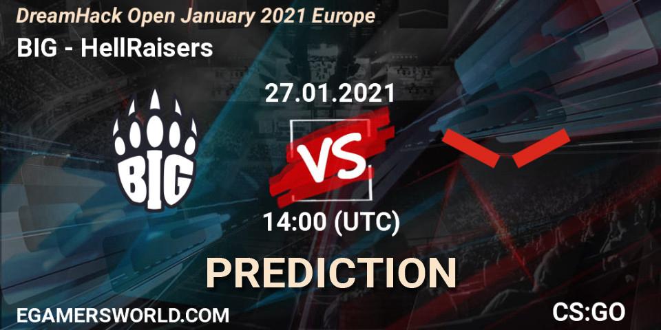 Prognoza BIG - HellRaisers. 27.01.2021 at 14:00, Counter-Strike (CS2), DreamHack Open January 2021 Europe