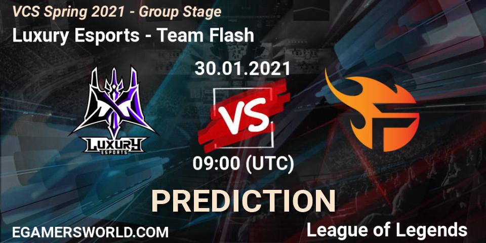 Prognoza Luxury Esports - Team Flash. 30.01.2021 at 10:19, LoL, VCS Spring 2021 - Group Stage