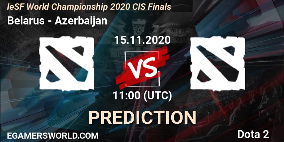Prognoza Belarus - Azerbaijan. 15.11.2020 at 10:44, Dota 2, IeSF World Championship 2020 CIS Finals