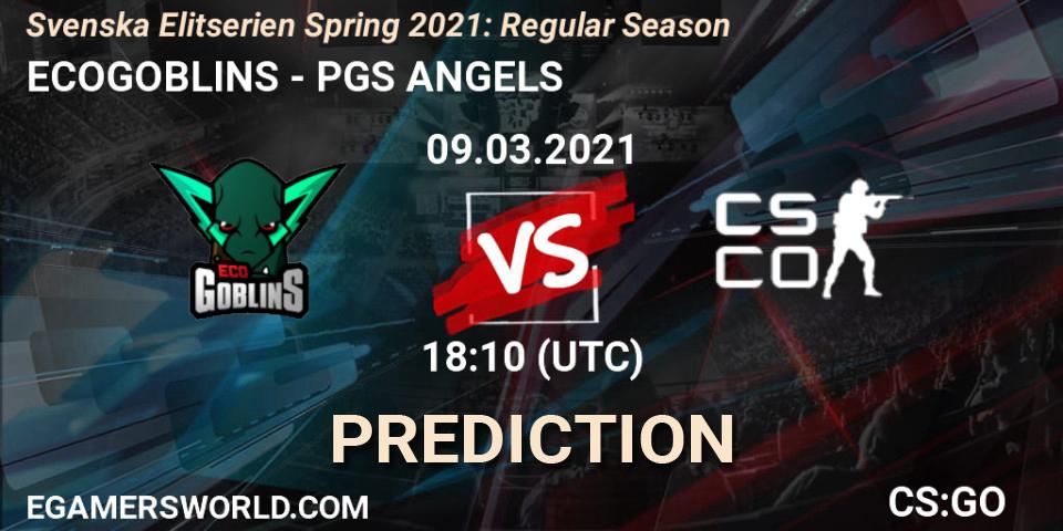 Prognoza ECOGOBLINS - PGS ANGELS. 09.03.2021 at 18:10, Counter-Strike (CS2), Svenska Elitserien Spring 2021: Regular Season