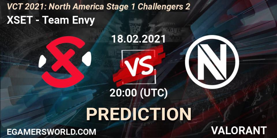 Prognoza XSET - Team Envy. 20.02.2021 at 20:00, VALORANT, VCT 2021: North America Stage 1 Challengers 2