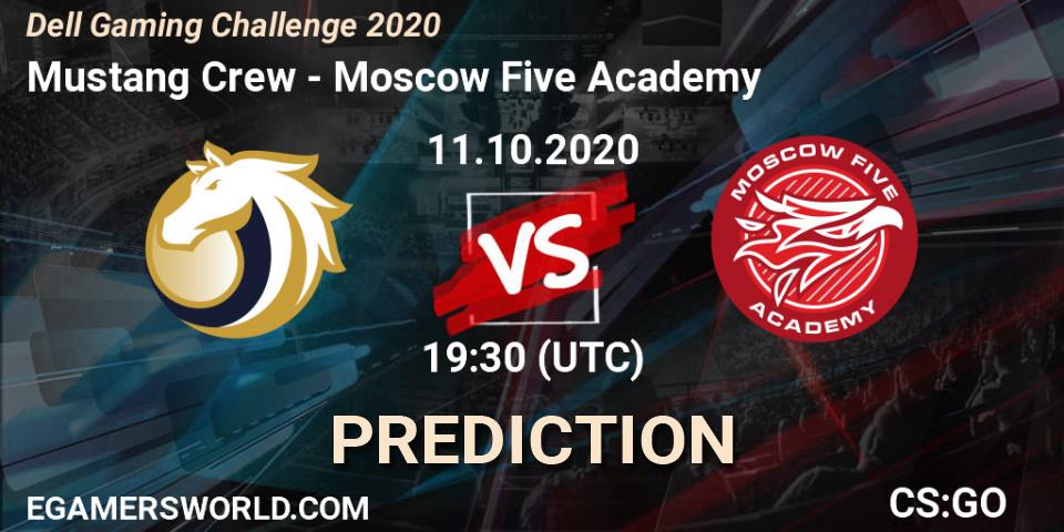 Prognoza Mustang Crew - Moscow Five Academy. 11.10.2020 at 19:30, Counter-Strike (CS2), Dell Gaming Challenge 2020