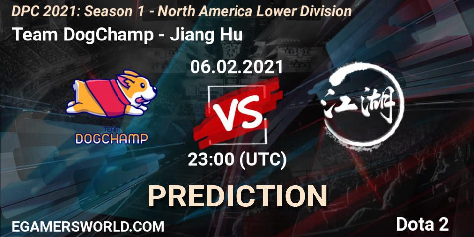 Prognoza Team DogChamp - Jiang Hu. 06.02.2021 at 23:02, Dota 2, DPC 2021: Season 1 - North America Lower Division