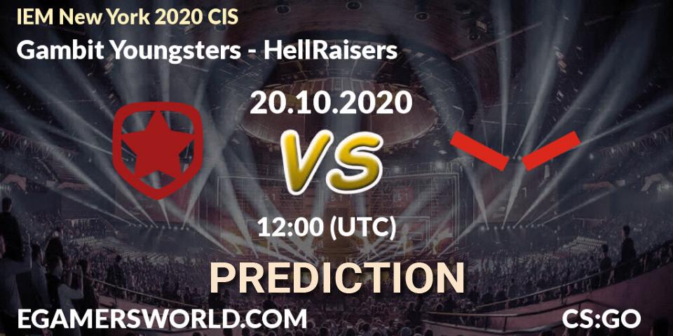 Prognoza Gambit Esports - HellRaisers. 20.10.2020 at 12:00, Counter-Strike (CS2), IEM New York 2020 CIS