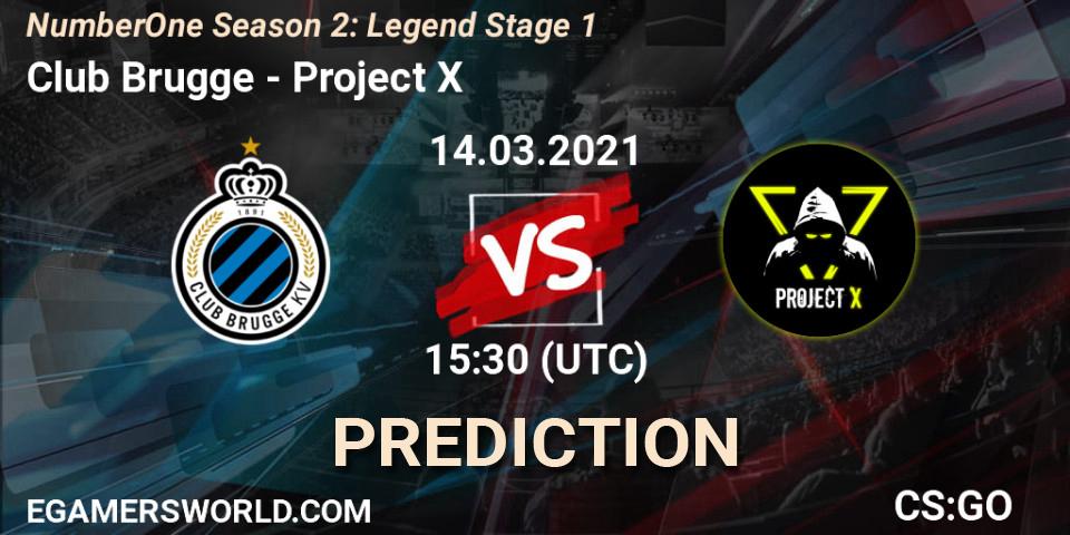 Prognoza Club Brugge - Project X. 14.03.2021 at 15:35, Counter-Strike (CS2), NumberOne Season 2: Legend Stage 1