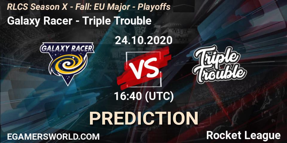 Prognoza Galaxy Racer - Triple Trouble. 24.10.2020 at 16:30, Rocket League, RLCS Season X - Fall: EU Major - Playoffs
