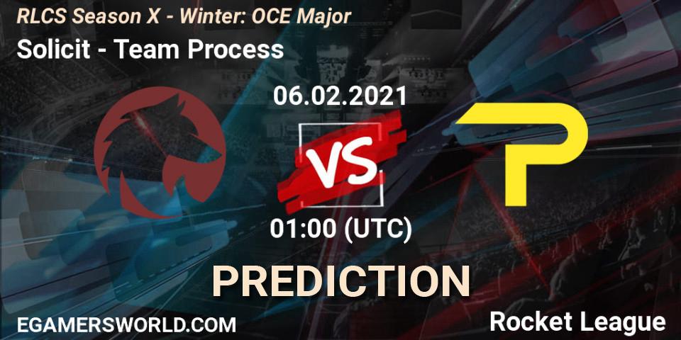 Prognoza Solicit - Team Process. 06.02.2021 at 01:00, Rocket League, RLCS Season X - Winter: OCE Major