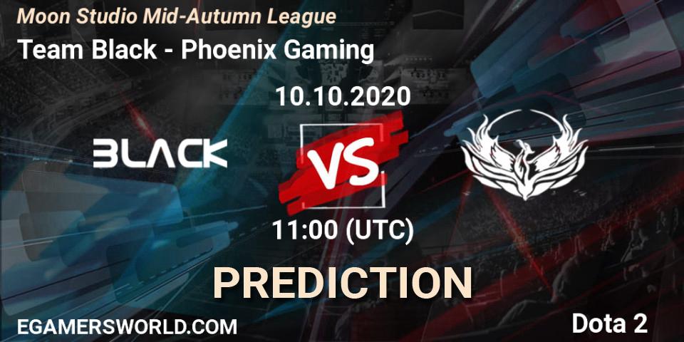 Prognoza Team Black - Phoenix Gaming. 10.10.20, Dota 2, Moon Studio Mid-Autumn League