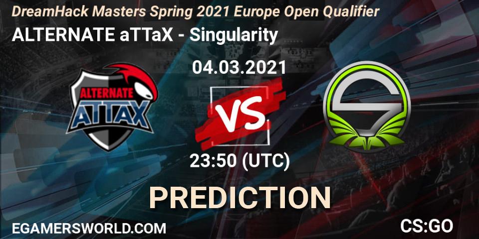 Prognoza ALTERNATE aTTaX - Singularity. 04.03.2021 at 23:50, Counter-Strike (CS2), DreamHack Masters Spring 2021 Europe Open Qualifier