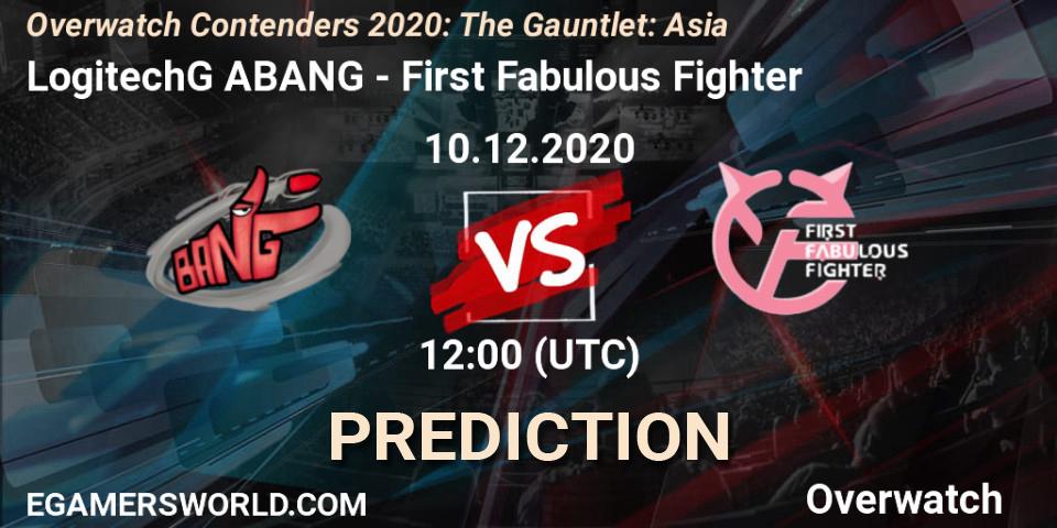Prognoza LogitechG ABANG - First Fabulous Fighter. 10.12.2020 at 11:30, Overwatch, Overwatch Contenders 2020: The Gauntlet: Asia