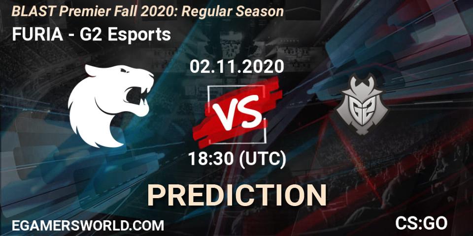 Prognoza FURIA - G2 Esports. 02.11.2020 at 21:30, Counter-Strike (CS2), BLAST Premier Fall 2020: Regular Season