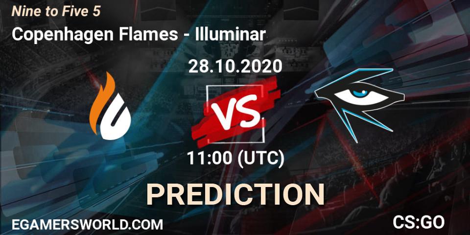 Prognoza Copenhagen Flames - Illuminar. 28.10.2020 at 11:00, Counter-Strike (CS2), Nine to Five 5